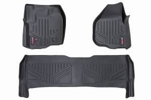 Rough Country - Floor Mats - FR & RR - Raised FR Pedal - Ford F-250/F-350 Super Duty (12-16) | M-51213