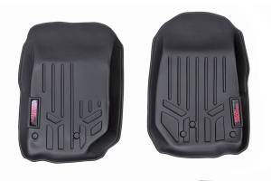 Rough Country - Floor Mats - Front - - Jeep Wrangler JK/Wrangler Unlimited 4WD (2014-2018) | M-6142