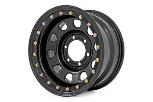 Rough Country - Rough Country - Steel Simulated Bead Lock Wheel/Black/17x9/6x5.5/4.25 Bore/-12 | RC51-7655SL - Image 1