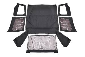 Rough Country - Rough Country - Soft Top - Replacement - Black - Half Doors - Jeep Wrangler YJ 4WD (87-95) | RC84050.35 - Image 2