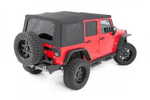 Rough Country - Rough Country - Soft Top - Replacement - Black - 2 Door - Jeep Wrangler JK 4WD (2010-2018) | RC85460.35 - Image 1