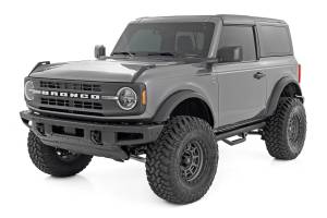 Rough Country - Rough Country - Nerf Steps - Wheel to Wheel - 2 Door - Ford Bronco (2 Door) 4WD (2021-2026) - RCF21582DB - Image 2