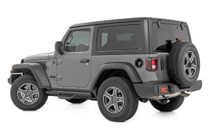 Rough Country - Rough Country - Nerf Steps - Full Length - 2 Door - Jeep Wrangler JL 4WD (2018-2025) | RCJ1846B - Image 2