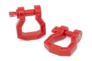 Rough Country - D-Ring - Forged - Pair - Red | RS119
