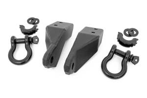 Rough Country - Rough Country - Tow Hook Brackets - D-Ring - Bull Bar Sup - Toyota Tundra 2WD/4WD (2007-2021) | RS154 - Image 1