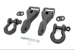 Rough Country - Rough Country - Tow Hook Brackets - D-Ring Combo - Chevy Silverado 1500 2WD/4WD (2014-2018 & Classic) | RS170 - Image 1