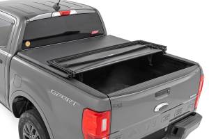 Rough Country - Soft Tri-Fold Bed Cover - 5' Bed - Ford Ranger 2WD/4WD (2019-2023) | 41219500A