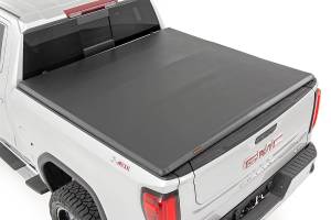Rough Country - Soft Tri-Fold Bed Cover - 6'7 in. Bed - Chevy/GMC Sierra/Silverado 1500 (19-25) | 41308650A - Image 1