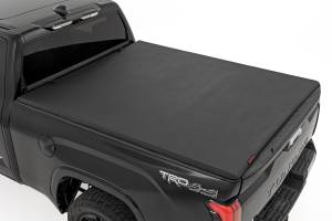 Rough Country - Soft Tri-Fold Bed Cover - With & W/O OE Rails - 6'7" Bed - Toyota Tundra (22-26) - 41419660A - Image 1