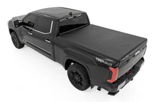 Rough Country - Soft Tri-Fold Bed Cover - With & W/O OE Rails - 6'7" Bed - Toyota Tundra (22-26) - 41419660A - Image 3