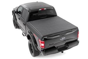 Rough Country - Soft Tri-Fold Bed Cover - 5'7 in. Bed - Ford F-150 (15-20)/Raptor (17-20) | 41515550A - Image 2