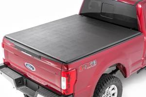 Rough Country - Soft Tri-Fold Bed Cover - 6'10 in. Bed - Ford F-250/F-350 Super Duty (17-25) | 41517650A
