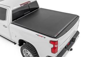 Rough Country - Soft Roll Up Bed Cover - 5'10 in. Bed - Chevy/GMC Sierra/Silverado 1500 (19-25) | 42120580