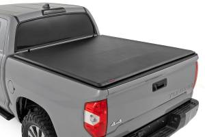Rough Country - Rough Country - Soft Roll Up Bed Cover - 5'7 in. Bed - Toyota Tundra 2WD/4WD (2007-2021) | 42419550 - Image 1