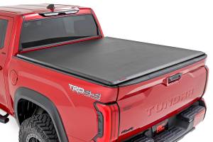 Rough Country - Soft Roll Up Bed Cover - 6'7 in. Bed - Toyota Tundra 2WD/4WD (2022-2025) | 42419650