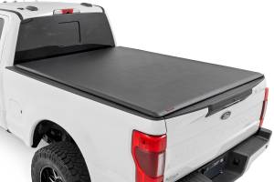 Rough Country - Soft Roll Up Bed Cover - 6'10 in. Bed - Ford F-250/F-350 Super Duty (17-25) | 42517650