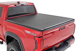 Rough Country - Rough Country - Soft Roll Up Bed Cover - 5'7 in. Bed - Toyota Tundra 2WD/4WD (2022-2025) | 42619550 - Image 1