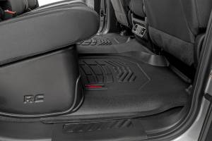 Rough Country - Rough Country - Sure-Fit Floor Mats - FR & RR - FR Over Hump - Crew - Chevy/GMC 1500/2500HD/3500HD (19-25) | SM21613 - Image 4