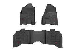 Rough Country - Sure-Fit Floor Mats - Front & Rear - Crew - Ram 2500/3500 2WD/4WD (2019-2025) | SM31430