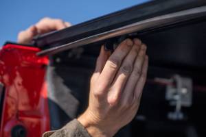 Rough Country - Hard Tri-Fold Flip Up Bed Cover - 6'7 in. Bed - Chevy/GMC Sierra/Silverado 1500 (19-25) | 49120650 - Image 2