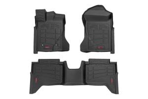 Rough Country - Sure-Fit Floor Mats - Front & Rear - Crew - Ford Ranger 2WD/4WD (2024-2025) | SM51003