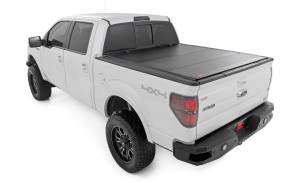 Rough Country - Hard Tri-Fold Flip Up Bed Cover - 5'7 in. Bed - Ford F-150 2WD/4WD (2004-2014) | 49214550 - Image 3