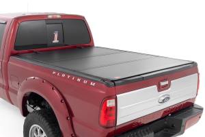 Rough Country - Hard Tri-Fold Flip Up Bed Cover - 6'10 in. Bed - Ford F-250/F-350 Super Duty (99-16) | 49214651 - Image 1