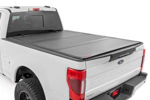 Rough Country - Hard Tri-Fold Flip Up Bed Cover - 6'10 in. Bed - Ford F-250/F-350 Super Duty (17-25) | 49220651 - Image 1