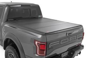 Rough Country - Hard Tri-Fold Flip Up Bed Cover - 5'7 in. Bed - Ford F-150 (21-25)/F-150 Lightning (22-25) | 49221550 - Image 1