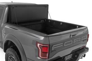Rough Country - Hard Tri-Fold Flip Up Bed Cover - 5'7 in. Bed - Ford F-150 (21-25)/F-150 Lightning (22-25) | 49221550 - Image 2