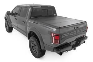 Rough Country - Hard Tri-Fold Flip Up Bed Cover - 5'7 in. Bed - Ford F-150 (21-25)/F-150 Lightning (22-25) | 49221550 - Image 3