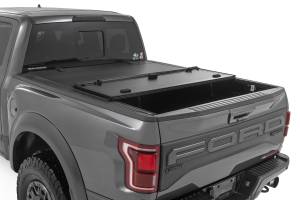 Rough Country - Hard Tri-Fold Flip Up Bed Cover - 5'7 in. Bed - Ford F-150 (21-25)/F-150 Lightning (22-25) | 49221550 - Image 4