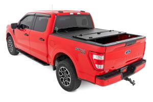 Rough Country - Rough Country - Hard Tri-Fold Flip Up Bed Cover - 6'7" Bed - Ford F-150 2WD/4WD (2015-2020) - 49225650_A - Image 4