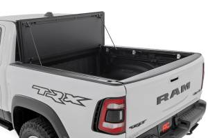 Rough Country - Hard Tri-Fold Flip Up Fold Bed Cover - 5'7 in. Bed - Ram 1500 (19-25)/1500 TRX (21-24) | 49320550 - Image 2