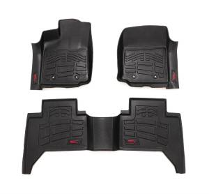 Rough Country - Sure-Fit Floor Mats - FR & RR - Toyota Tacoma 2WD/4WD (2016-2023) | SM71216