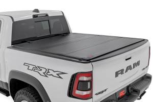 Rough Country - Hard Tri-Fold Flip Up Bed Cover - 6'4 in. - Ram 1500 (19-25)/1500 TRX (21-24) | 49320650 - Image 1