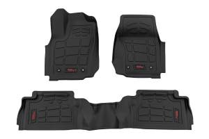 Rough Country - Sure-Fit Floor Mats - Front & Rear - TRD PRO - Double Cab - Toyota Tacoma (24-25) | SM71225