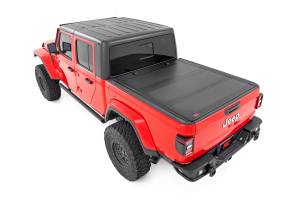 Rough Country - Hard Tri-Fold Flip Up Bed Cover - 5' Bed - Jeep Gladiator JT 4WD (2020-2025) | 49620500 - Image 3