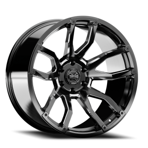 Rough Country - Rough Country - Torque Impact/Gloss Black w/Milled Accents/20x9/6x5.5/-12mm | TW403C-20908333-12 - Image 3
