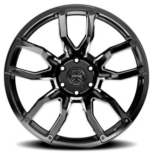 Rough Country - Rough Country - Torque Impact/Gloss Black w/Milled Accents/20x9/6x5.5/-12mm | TW403C-20908333-12 - Image 4