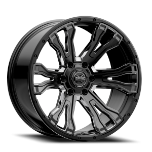 Rough Country - Rough Country - Torque Prime/Gloss Black w/Milled Accent/20x9/6x5.5/-12mm | TW407C-20908413-12 - Image 2