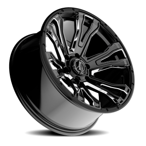 Rough Country - Rough Country - Torque Prime/Gloss Black w/Milled Accent/20x9/6x5.5/-12mm | TW407C-20908413-12 - Image 4