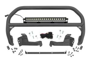Rough Country - Nudge Bar - 20 Inch Black Single Row LED - Ford Bronco Sport 4WD (2021-2025) | 51041