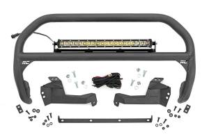 Rough Country - Nudge Bar - 20 Inch Chrome Single Row LED - Ford Bronco Sport 4WD (2021-2025) | 51043
