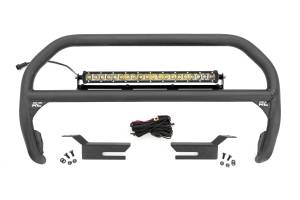 Rough Country - Nudge Bar - 20 Inch Chrome Single Row LED - Ford Bronco 4WD (2021-2025) | 51048