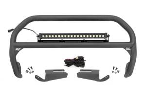 Rough Country - Nudge Bar - 20 Inch BLK DRL Single Row LED - OE Modular Steel - Ford Bronco (21-25) | 51102