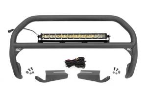 Rough Country - Nudge Bar - 20 Inch Chrome Single Row LED - OE Modular Steel - Ford Bronco (21-25) | 51103