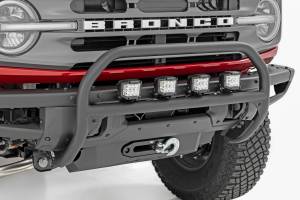 Rough Country - Rough Country - Nudge Bar - 20 Inch Chrome Single Row LED - OE Modular Steel - Ford Bronco (21-25) | 51103 - Image 2