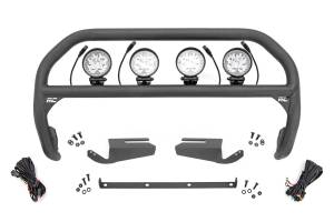 Rough Country - Nudge Bar - 4 Inch Round Led (x4) - OE Modular Steel - Ford Bronco 4WD (21-25) | 51104