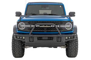 Rough Country - Rough Country - Safari Bar - 12 in. LED Light Bar - Black - Single Row - OE Modular Steel - Ford Bronco (21-25) | 51116 - Image 2